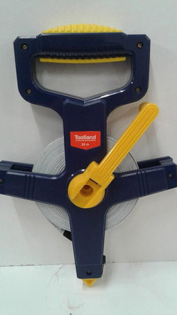 Toolland Hoogwaardig meetlint, centimeter en millimeter schaal, duurzame ABS-behuizing, 20 m