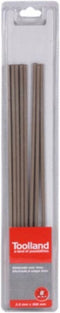Toolland Laselektroden Ø2.5 x 300 mm, roestvrij staal, ideaal voor alle lasposities, 8 stuks