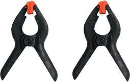 Toolland Lijmklemmen, nylon, 110 mm (4"), 2 stuks, snelle sluiting, zwart