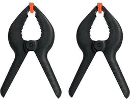Toolland Lijmklemmen, nylon, 215 mm (9"), 2 stuks, snelle sluiting, zwart