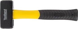 Toolland Moker, stalen kop 1000 g, glasvezelsteel voor kacht & duurzaamheid, geel/zwart