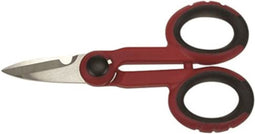 Toolland Multifunctionele schaar, RVS, softgrip, voor kabels, stof, tapijt, leer & karton, 160 mm