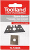 Toolland Reservemessen voor kantschaaf, trapezium & vierkant, 2 stuks
