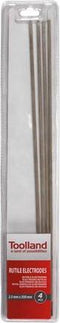 Toolland Rutiele laselektroden Ø2.5 x 350 mm, ideaal voor alle lasposities, 4 stuks