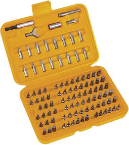 Toolland Schroevendraaier- en bitset, 100-delig, ideaal voor auto's, electronica en klussen, inclusief opbergkoffer