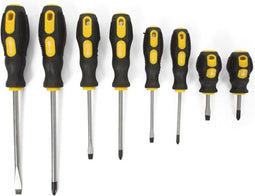 Toolland Schroevendraaierset, 8-delig, magnetisch, ergonomische handgrepen, inclusief opbergkoffer
