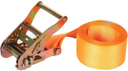Toolland Spanband, eendelig, met ratel, voor het vastzetten van middelzware ladingen, max. 1000 kg, polyester, oranje, 3.65 m x 50 mm, 1 stuk