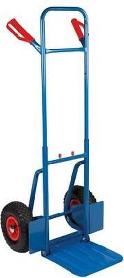 Toolland Steekwagen, inklapbaar, staal, blauw, laadvermogen 150 kg