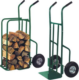 Toolland Steekwagen voor hout, groen, laadvermogen 250 kg