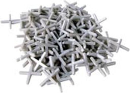 Toolland Tegelkruis, 250 stuks, kunststof, wit, voegbreedte 3 mm