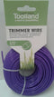 Toolland Trimmerdraad, nylon, paars, 3 mm, 25 m