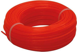 Toolland Trimmerdraad, nylon, rood, 2.4 mm, 100 m