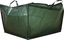 Toolland Tuinafvalzak, vierkant, polyester, groen, 190 liter
