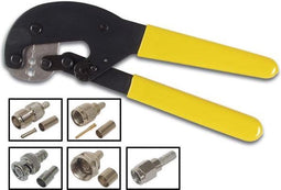 Toolland Veelzijdige krimptang voor F en BNC connectoren, de perfecte tool voor precieze verbindingen