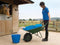 Toolland Waterzak met gietmond en afsluitdop, inhoud 80 l, blauw/wit