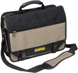 ToolPack Comfort - 360.042- Sterke Gereedschapstas - Aktentas - Zwart / Khaki - Speciaal voor in de bouw