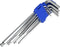 TOOLTECH Inbussleutelset/Stiftsleutelset - 1,5 t/m 10 mm - 9-Delig