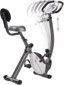 Toorx Fitness BRX-COMPACT MULTIFIT Inklapbare hometrainer - Fitness fiets - 8 weerstandsniveaus - Transportwielen - Max 100 kg.