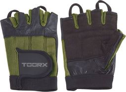 Toorx Fitness Fitnesshandschoenen - Leer - Groen - M