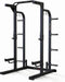 Toorx Fitness Half Rack WLX-3400 Full Option - met Multi-grip Chin-up stang - Opbergmogelijkheid voor halterschijven - J-cups - Verstelbare afleggers - Pegs voor weerstandsbanden - 300 kg