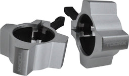 Toorx Fitness Haltersluiting - Aluminium Pro Collar Set - Lock Jaw Collar - voor 50 mm stangen - 2 Stuks - Zilverkleurig