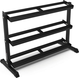 Toorx Fitness Hexagon - Dumbbell Rek - 3 Lagen - Zwart - Geschikt voor 10 Paar Dumbbells tot 22,5 kg