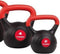 Toorx Fitness PVC Kettlebell - Gewicht - 2 kg - Krachttraining - Rood - Zwart