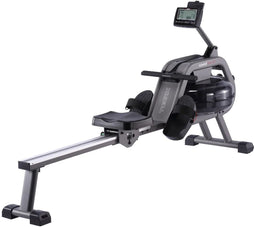 Toorx Fitness Roeitrainer - Waterroeier - Rower Sea 90 - Hartslagfunctie - Inklapbaar - Roeitrainers - Grijs