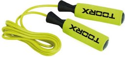 Toorx Fitness - Springtouw PVC Soft Touch - voor alle Sporten - met Uitneembare Gewichten - Jump Rope - voor Volwassenen en Kinderen