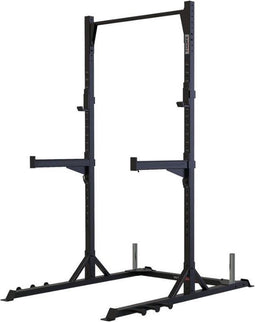 Toorx Fitness Squat Stand WLX-3200 - inclusief Chin-Up Bar - inclusief J-Cups - Verstelbare Afleggers - Opbergmogelijkheid voor Halterschijven - Pegs voor Weerstandsbanden - Matzwart - 300 kg