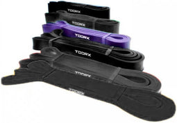 Toorx Fitness Weerstandsband - Resistance Band - Fitness Elastiek - Paars - Zwaar - 29 mm dik - 23 tot 55 kg