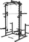 Toorx Fitness WLX-90 Power Rack met Smith Machine - 220.8 cm hoog - Krachtstation met Pull up Bar - Squat Rack - Power Cage Homegym - met Lat Pulldown en Pulley