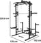 Toorx Fitness WLX-90 Power Rack met Smith Machine - 220.8 cm hoog - Krachtstation met Pull up Bar - Squat Rack - Power Cage Homegym - met Lat Pulldown en Pulley
