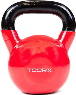 Toorx Kettlebell - Kettlebell - Gietijzer - 10 kg - Incl. Vinyl Coating - Rood
