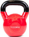 Toorx Kettlebell - Kettlebell - Gietijzer - 10 kg - Incl. Vinyl Coating - Rood