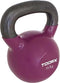 Toorx Kettlebell - Kettlebell - Gietijzer - 16 kg - Incl. Vinyl Coating - Donkerpaars