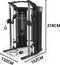 Toorx Professional ASX-7000 Krachtstation - 3-in-1 Dual Pulley - Smith Machine & Power Rack - met 2 x 90 kg Gewichten
