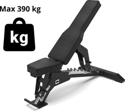 Toorx Professional WBX-950 FID Bench Pro - Trainingsbank - Verstelbaar - 390 kg maximale Belasting - Zwart