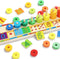 Topbright Houten Leerspel Ringen Tellen, 56dlg.