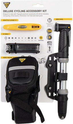 Topeak Deluxe Cycling Accessory Kit - 15780000 - fietspomp - zadeltas - tas - Imbusset