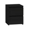 Topeshop M2 BLACK bedside table/nightstand 2 drawer(s) Black