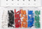 Topgear Assortimentbox steenzekeringen - 120 stuks - diverse ampères - compact en handig