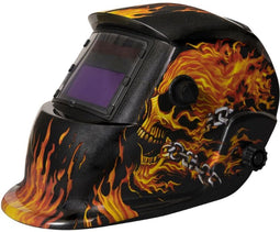 Topgear Automatische lashelm - Vlammen design - Groot kijkvenster - Lichtgewicht - UV/IR bescherming