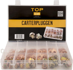 Topgear Carterpluggen set - 534-delig - Professionele afdichting - Diverse maten - Duurzaam en betrouwbaar