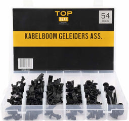 Topgear Kabelboom geleiders - 54-delige set - Diverse maten - Handige assortimentsbox