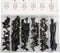Topgear Kabelboom geleiders - 54-delige set - Diverse maten - Handige assortimentsbox