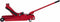 Topgear Laag model garagekrik - 2.5 ton - 85 mm - rood - eenvoudig en snel opkrikken