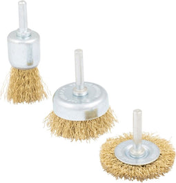 Topgear Staalborstelset voor boormachine - 3-delig - 6 mm stift - roestverwijdering
