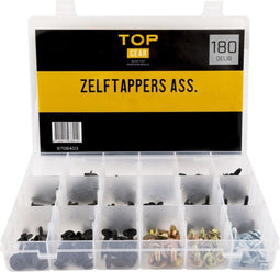 Topgear Zelftappers Assortimentsdoos - 180-delig - Veelzijdig en Compleet