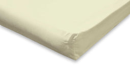 Topmatras Hoeslaken Katoen Perkal - Hoeslaken 90x200 - Ivoor - Topper Hoeslaken